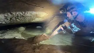 200ft Flooded Worm Tube In Pettyjohn Cave