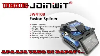 UNBOXING FUSION SPLICER JOINWIT