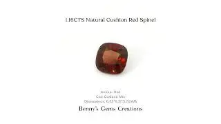 1.16CTS Natural Cushion Red Spinel