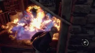Resident Evil 4 Surprised cow attack