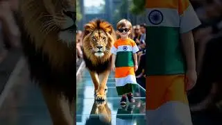 Kid & Animal Duo Steals Hearts on International Catwalk