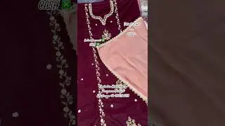 All Over Velvet Handwork Suits Shimmer Dupatta &hearts;️