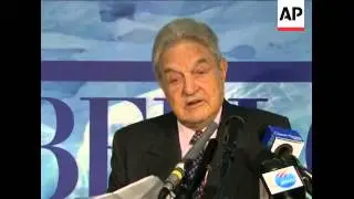 US billionaire Soros comment on climate change funding