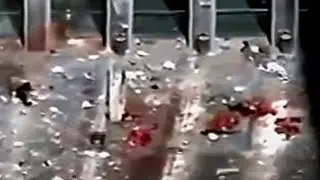 Guy Rosbrook's footage simulation (people hitting the pavement) World Trade Center Plaza Muzak.