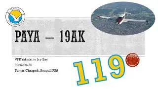 Relaxing Flight | VFR Yakutat to Icy Bay | Group Flight 119