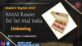 8mm Router Bit Set Maf India UNBOXING