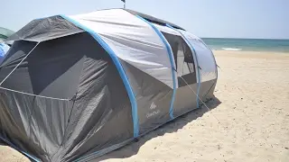 Установка палатки Quechua Air seconds family 6.3 XL