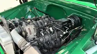 1967 Chevy C10 custom extended cab startup and blip throttle