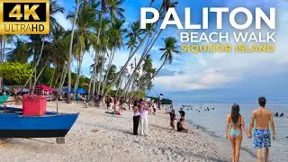 Paliton Beach Walk | Siquijor Island Philippines (Little Boracay) 🇵🇭 Stunning 4K Beach Walk