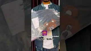 Meesho Mens Funky Varsity Jacket || Under ₹600/- || Check My Community Post For &ldquo;Link&rdquo; || #meesho