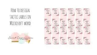 How to Use TicTac Label Template Using Microsoft Word