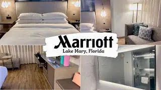 ORLANDO MARRIOTT | Hotel Room Tour | Lake Mary, Florida