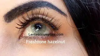 FRESHTONE HAZELNUT en ojos negros / dark eyes HD LentesCosmetics
