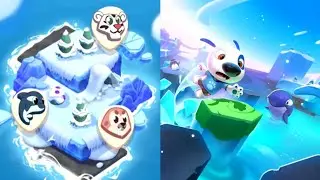 My Talking Hank:Islands - New Adventure New Map Ice Island Playing With New Animals Friends|Gameplay