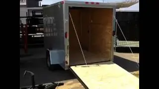 6 by 10 Enclosed Cargo Trailer at Hitch It Trailer Sales in Broken Arrow Oklahoma Tulsa Area