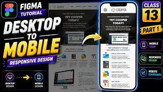 Figma Website to Mobile Responsive Design | UI/UX Tutorial Class 13 in Urdu/Hindi