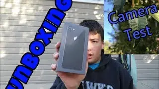 IPhone 8 space grey unboxing & Camera test