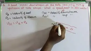 Upstream Downstream Problem; Relative Velocity #ExemplarPhysics