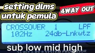 setingan dasar di tiap titik potong frekwensi 4way output