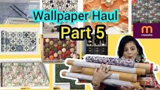 Meesho Wallpaper Haul part 5 | Washroom / Bath Area🌈💐🌟❤️✨ Unboxing Meesho Full length Wallpaper Piyu