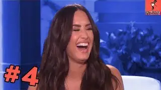 Demi Lovato Laughing For 1 Minute Straight on the Ellen Show - Try Not To Laugh Challenge #4
