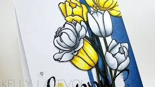 One Layer Card with the Color Throwdown