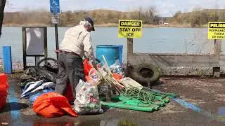 Stream Clean Up in Mine Hill