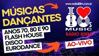 Programa FlashDance ao-vivo  Dance, Flash house, disco music anos 70, anos 80 e 90 - 80FM 17/01/2026