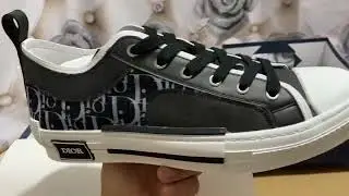 Dior B23 Low Top Black White Oblique Sneaker 3SN249YJP_H961