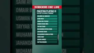 Pakistan playing 11 for first t20 against Zimbabwe | PAK vs ZIM 1st t20 match squad | criclink
