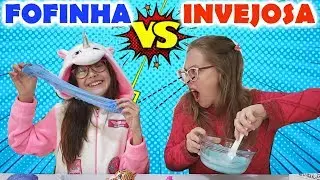TIPOS DE CRIAN&Ccedil;AS FAZENDO SLIME NA ESCOLA #3 FOFINHA VS INVEJOSA | Mafer