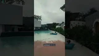 Pure Bali Vibes with First Man made beach resort With private pool near Mumbai 😍 #ytshorts #beach