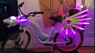3d printed cyber dragon bike