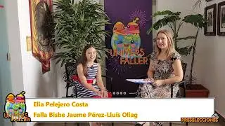 Candidata Infantil Elia Pelejero Costa Falla Bisbe Jaume P&eacute;rez Llu&iacute;s Oliag