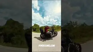 Harley with R9Kustoms Vintage Rolltop Sissybar Bag #harleydavidsonbreakout FXSB #r9kustoms #motovlog