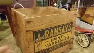 Antique wood box:strathroy antique mall