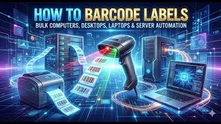 Barcode Label Automation for Laptops, Desktops, Servers and Ebay Integration