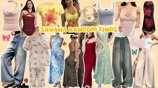 SAVANA HAUL ˚ʚ🧸ɞ˚| PINTEREST INSPIRED.🎀༘⋆| TOPS,DRESSES,BOTTOM #savana#savanahaul#savanabyurbanic#yt