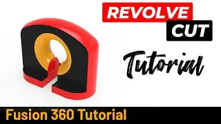 How to use Revolve Cut in Autodesk Fusion  - Exercise 305