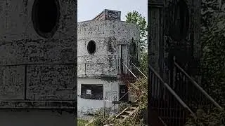 Unique round abandoned building. Lake Ontario. observation building maybe. #diyvanbuild #abandoned
