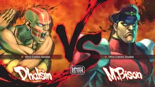 Ultra Street Fighter 4 - Dhalsim Vs M. Bison [Hardest]