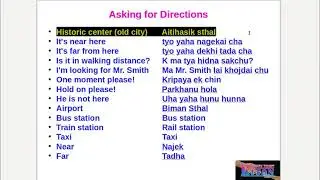 Learn Basic Nepali Language 7| Conversation and pharases