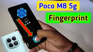 Poco m8 5g display fingerprint setting/Poco m8 5g fingerprint screen lock/fingerprint sensor