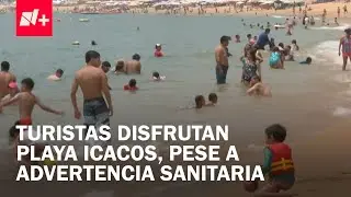 Turistas disfrutan de playa Icacos, en Acapulco, una de las más sucias del país - En Punto