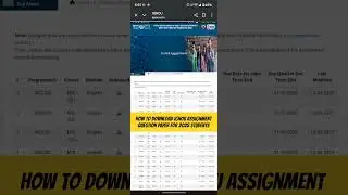 HOW To Download IGNOU Assignment Question paper For JUNE 2025 Students #ignouassignment #ignou