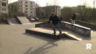 Бэксайд 50-50 на скейтборде (bs 50-50 skate)