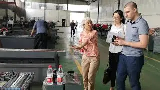 Russia agent busbar processing machine factory visit