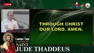 𝐋𝐈𝐕𝐄 𝐍𝐎𝐖 | October 24, 2025 | 6:30 AM | Sixth Day Novena Mass in Honor to Saint Jude Thaddeus