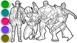 Learn to Draw Cool Superheroes the Easy Way!  Flash, Hulk, Deadpool, and Green Goblin