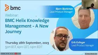Webinar: BMC Helix Knowledge Management - A new Journey
